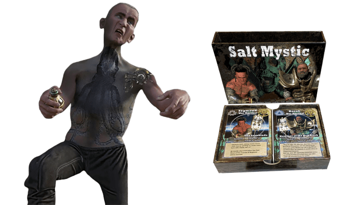 storyteller with box