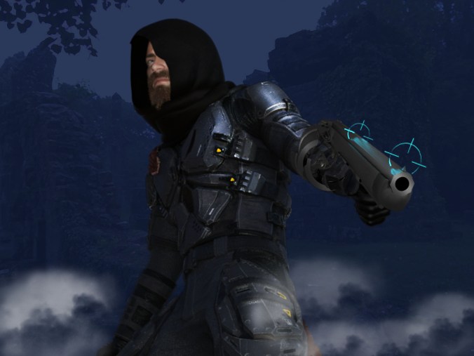 Blinkstriker profile versus blue backdrop